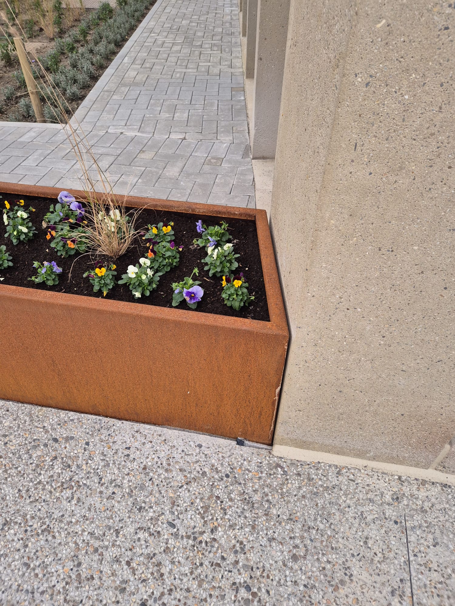 Bloembakken openbare ruimte parking