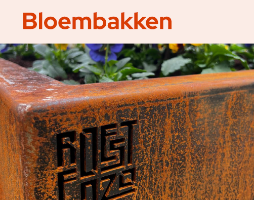 Bloembakken cortenstaal